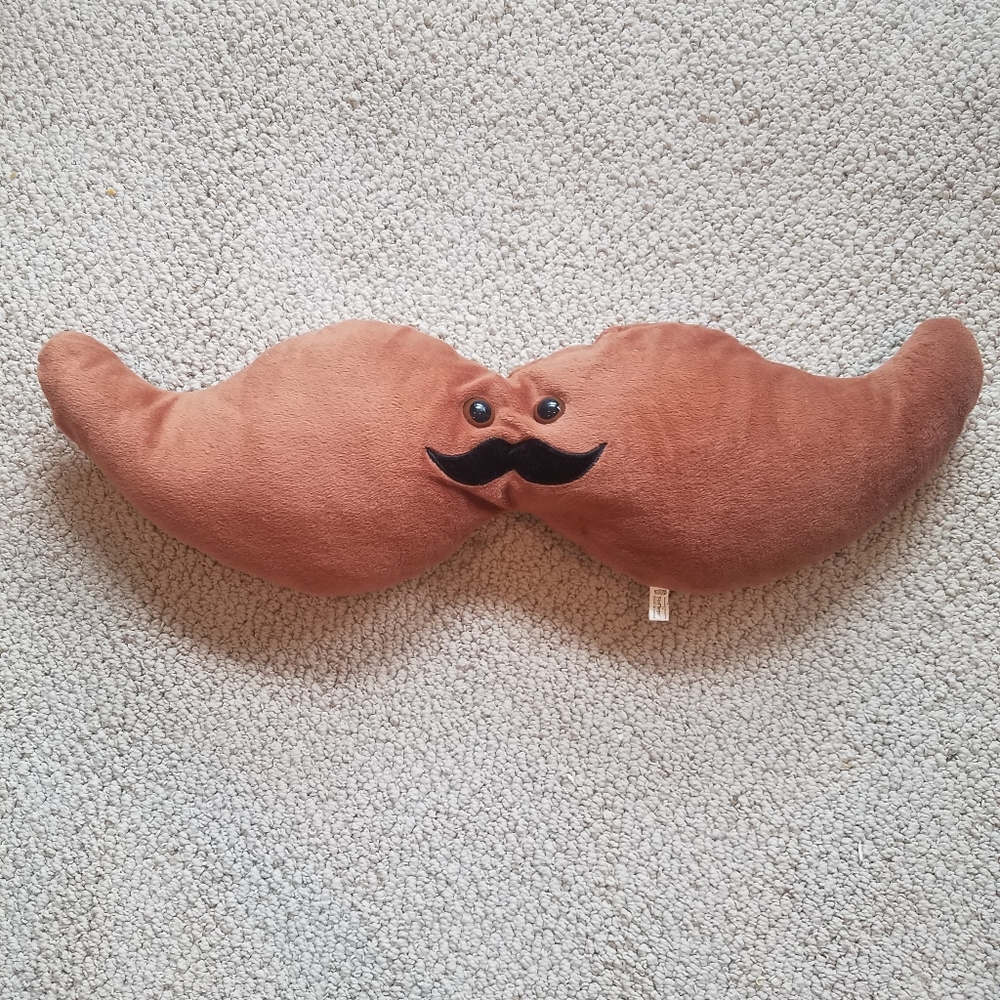 Big mustache pillow